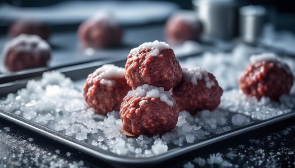 freezing homemade meatballs safely