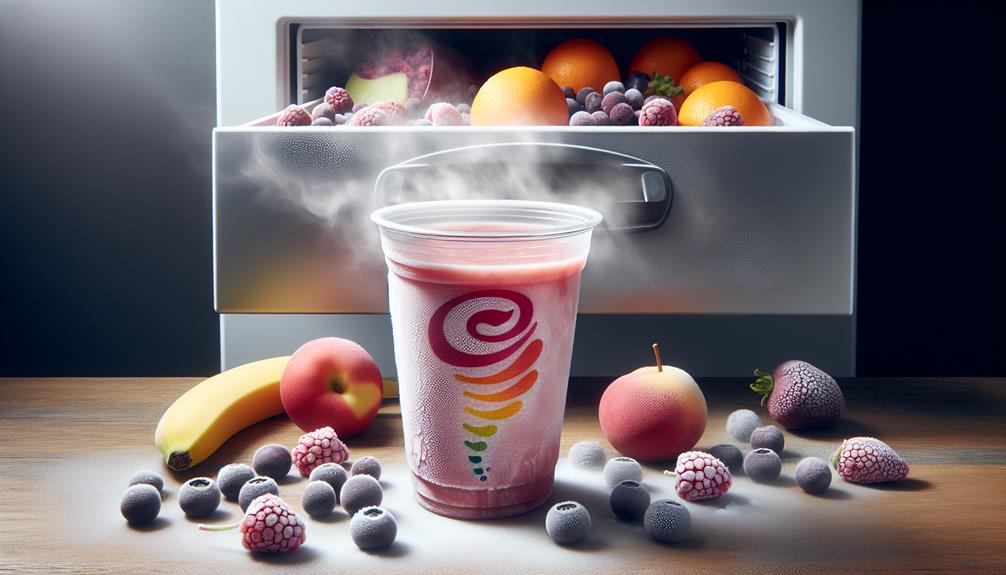 freezing jamba juice at home
