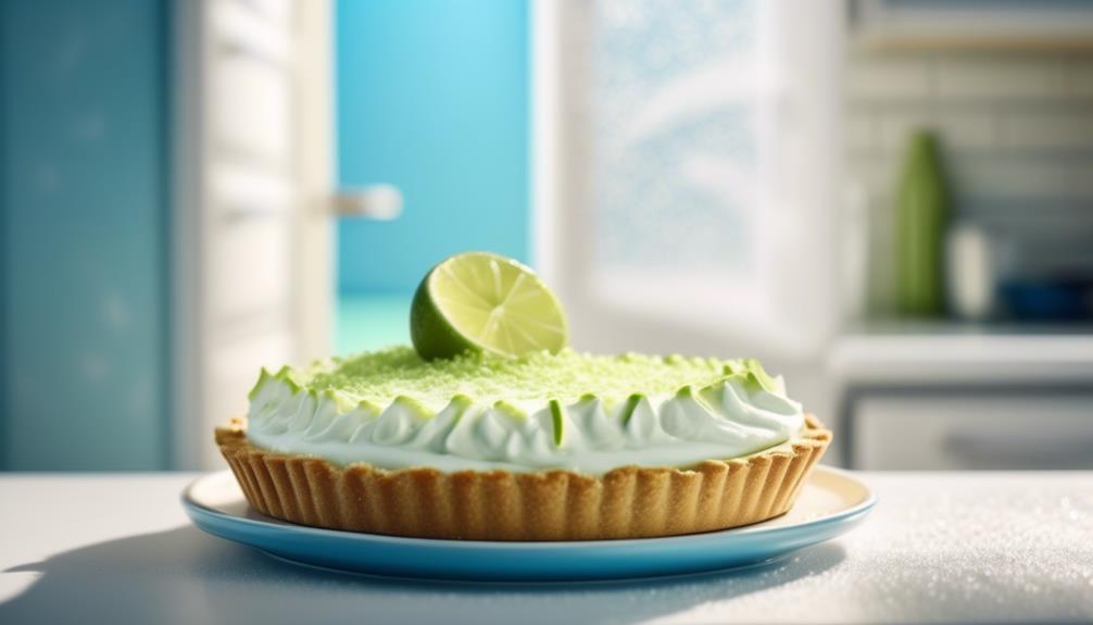 freezing key lime pie instructions