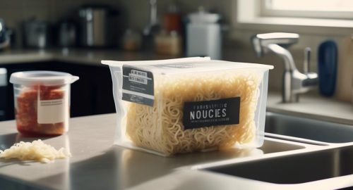 freezing noodles for preservation
